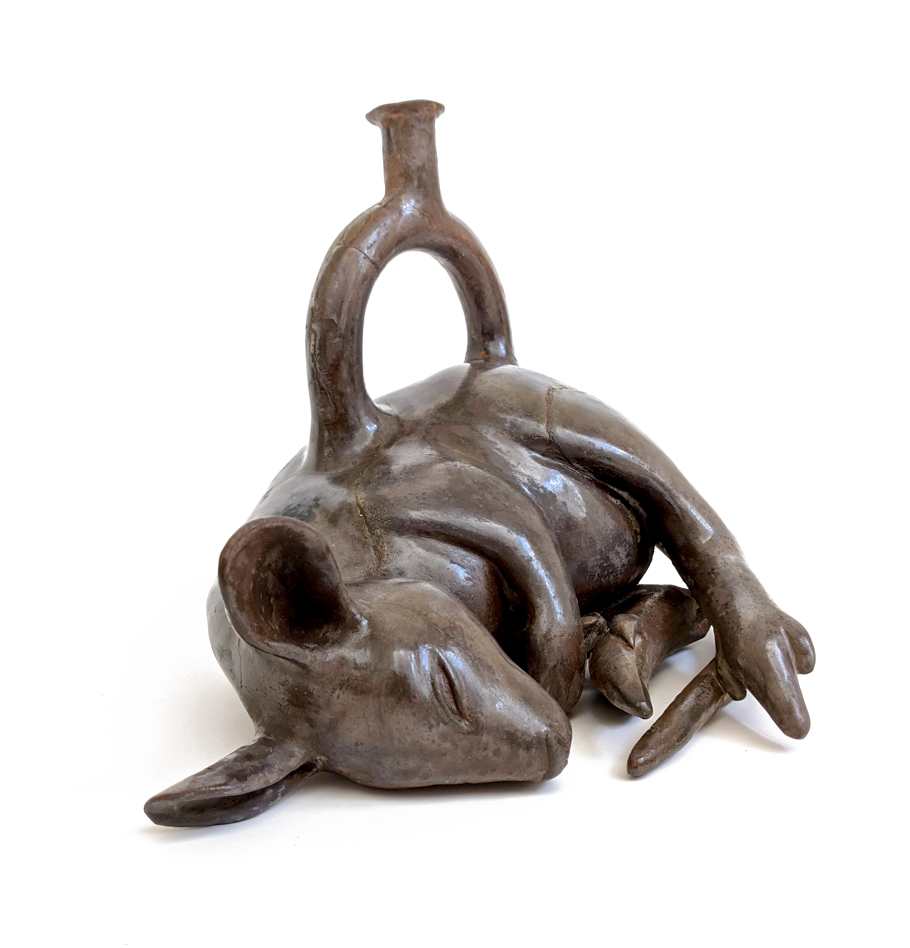 Not Dead, Only Sleeping, 2021. Foraged clay, pit fired.